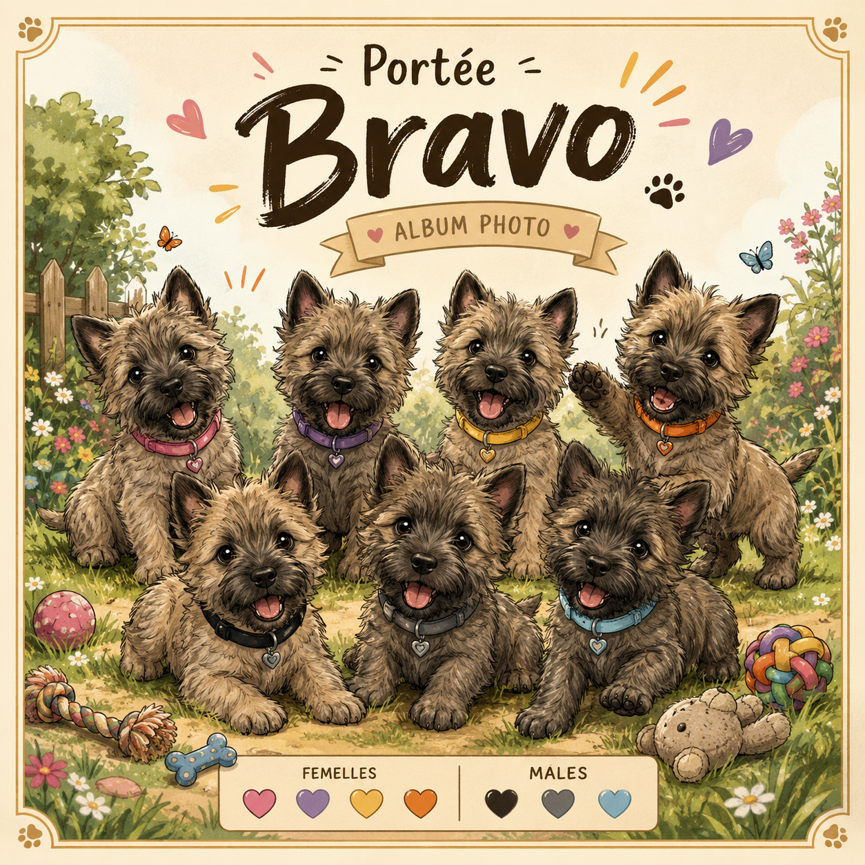 Chiot Cairn Terrier Des Fauves D'orient